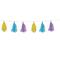 Beistle; Beistle 8ft. Pastel Yellow, Light Blue & Lavender Tissue Tassel Garlands, 2ct. ; Category:Streamers & Garland; Image:2
